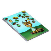 Giraffe mit koreanischem Wort Notizblock (Rechte Seite)