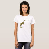 Giraffe mit langes Hals-Sprichwort "tiefer Kehle? T-Shirt (Vorne ganz)
