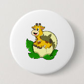 Giraffe mit Leaf & Egg Button (Vorderseite)