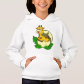 Giraffe mit Leaf & Egg Hoodie (Vorderseite)