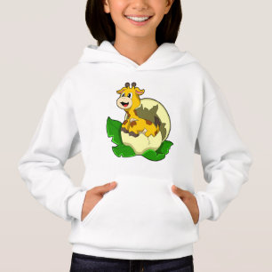 Giraffe mit Leaf & Egg Hoodie