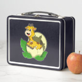 Giraffe mit Leaf & Egg Metall Brotdose (Beispiel)
