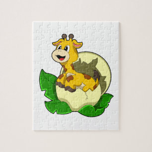Giraffe mit Leaf & Egg Puzzle
