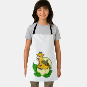 Giraffe mit Leaf & Egg Schürze (Insitu)