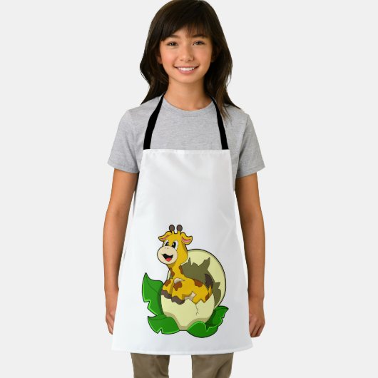 Giraffe mit Leaf & Egg Schürze (Insitu)