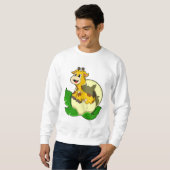 Giraffe mit Leaf & Egg Sweatshirt (Vorne ganz)