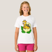 Giraffe mit Leaf & Egg T-Shirt (Vorne ganz)
