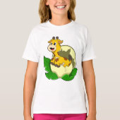 Giraffe mit Leaf & Egg T-Shirt (Vorderseite)