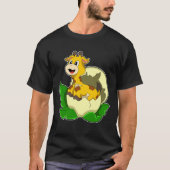 Giraffe mit Leaf & Egg T-Shirt (Vorderseite)