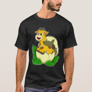 Giraffe mit Leaf & Egg T-Shirt