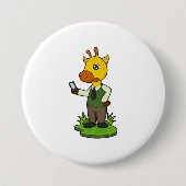 Giraffe mit Mobile Button (Vorderseite)