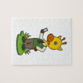 Giraffe mit Mobile Puzzle (Horizontal)