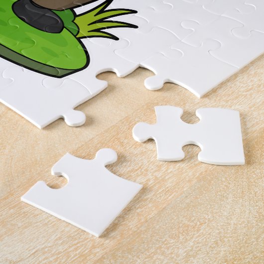 Giraffe mit Mobile Puzzle (Seite)