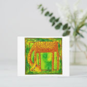 Giraffe mit Muster Postkarte (Stehend Vorderseite)