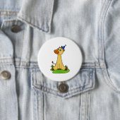 Giraffe mit Party-Hut Button (Beispiel)