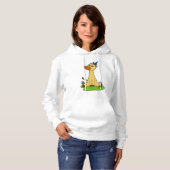 Giraffe mit Party-Hut Hoodie (Vorne ganz)