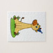 Giraffe mit Party-Hut Puzzle (Horizontal)