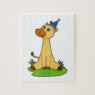 Giraffe mit Party-Hut Puzzle