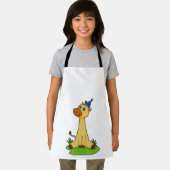 Giraffe mit Party-Hut Schürze (Insitu)