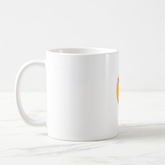 Giraffe mit Popcorn-Cartoon Tierischer Spaß Kaffeetasse (Links)