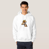 Giraffe mit Pumpkin Hat Halloween Design Hoodie (Vorne ganz)