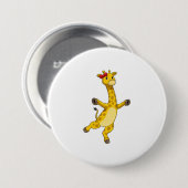 Giraffe mit Ribbon Button (Vorne & Hinten)