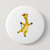 Giraffe mit Ribbon Button (Vorderseite)
