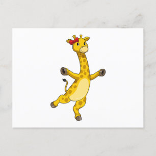 Giraffe mit Ribbon Postkarte
