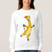 Giraffe mit Ribbon Sweatshirt (Vorderseite)