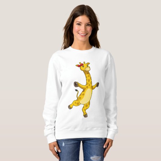 Giraffe mit Ribbon Sweatshirt (Vorne ganz)
