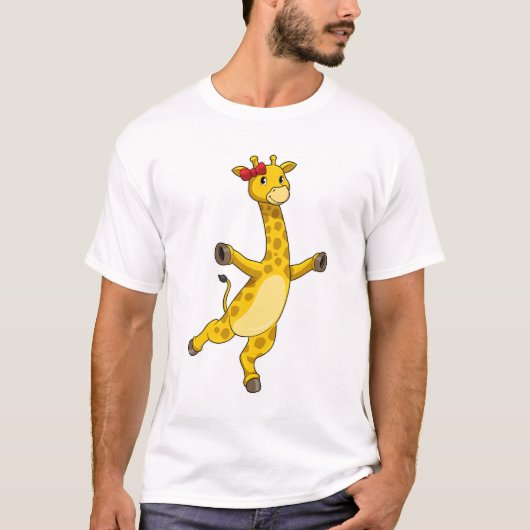Giraffe mit Ribbon T-Shirt (Vorderseite)