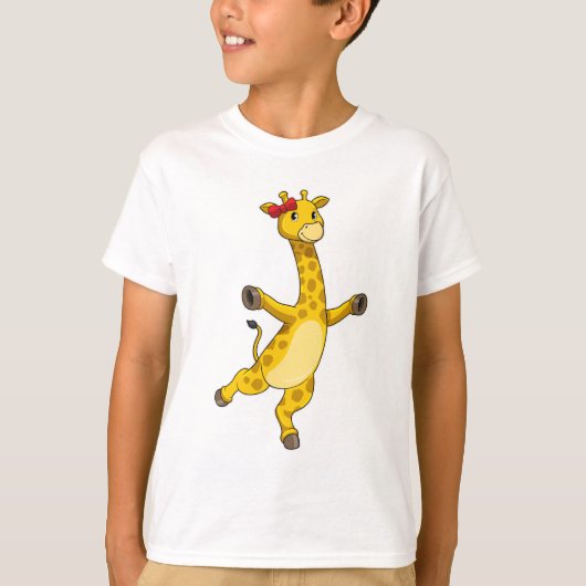 Giraffe mit Ribbon T-Shirt (Vorderseite)