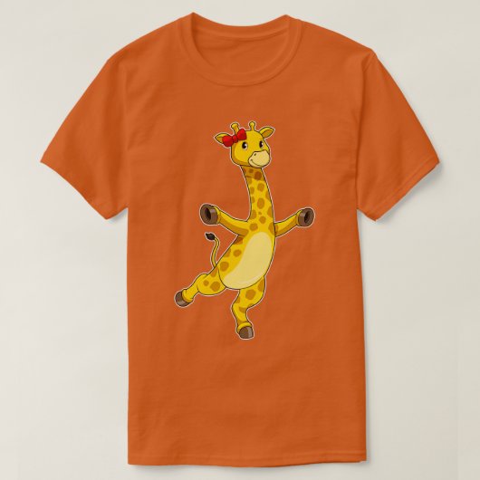 Giraffe mit Ribbon T-Shirt (Design vorne)