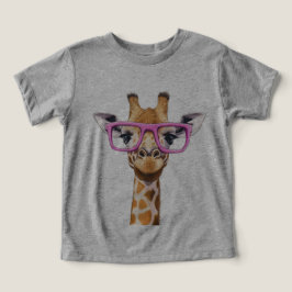 Giraffe mit rosa Brillen