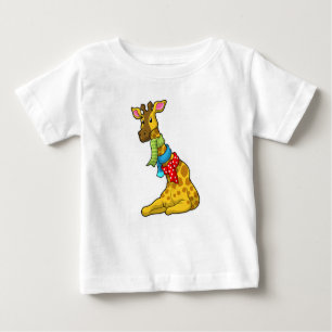 Giraffe mit Scarf Baby T-shirt