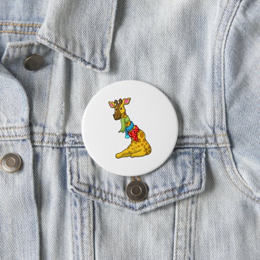 Giraffe mit Scarf Button (Beispiel)