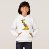 Giraffe mit Scarf Hoodie (Vorne ganz)
