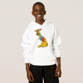 Giraffe mit Scarf Hoodie (Vorne ganz)
