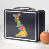 Giraffe mit Scarf Metall Brotdose (Beispiel)