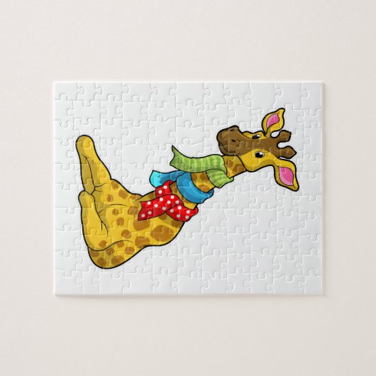 Giraffe mit Scarf Puzzle (Horizontal)