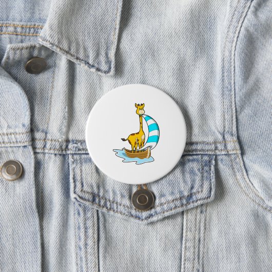 Giraffe mit Segelboot Button (Beispiel)