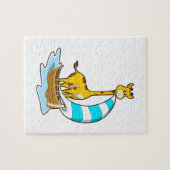 Giraffe mit Segelboot Puzzle (Horizontal)