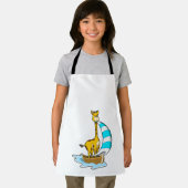 Giraffe mit Segelboot Schürze (Insitu)