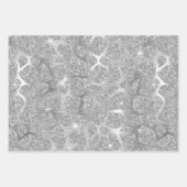 Giraffe mit Silberglitter und Leopard-Flecken-Must Geschenkpapier Set (Vorderseite 3)