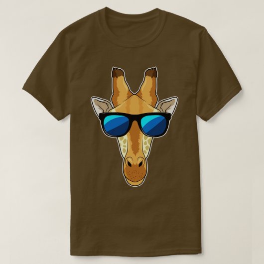 Giraffe mit Sonnenbrille 1 T-Shirt (Design vorne)