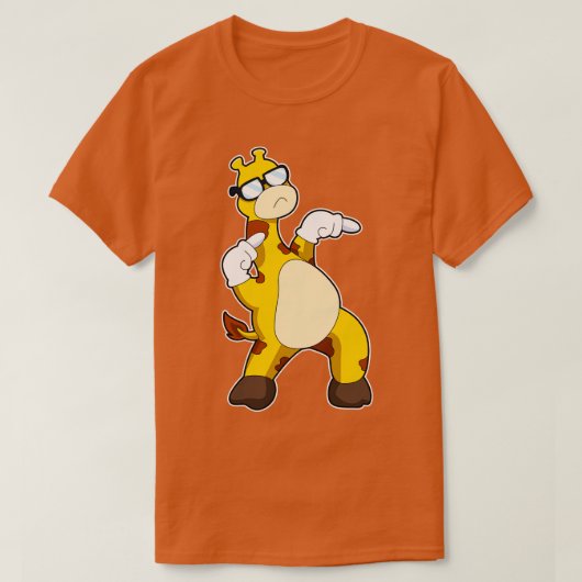 Giraffe mit Sonnenbrille 2 T-Shirt (Design vorne)