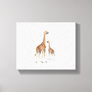 Giraffe mit Sonnenbrille Dschungel-Safari-Tier Gir Leinwanddruck