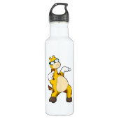 Giraffe mit Sonnenbrille Edelstahlflasche (Vorderseite)