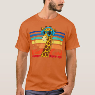 Giraffe mit Sonnenbrille Giraffe Lover Zoo Animal  T-Shirt