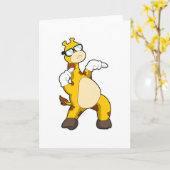 Giraffe mit Sonnenbrille Karte (Gelbe Blume)